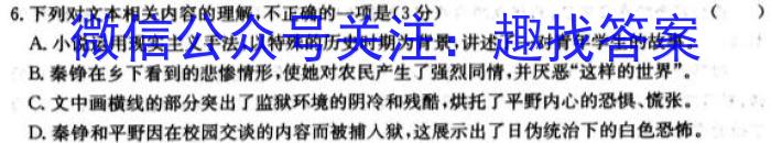 黑龙江2023~2024学年度高一上学期期末联考(24034A)/语文