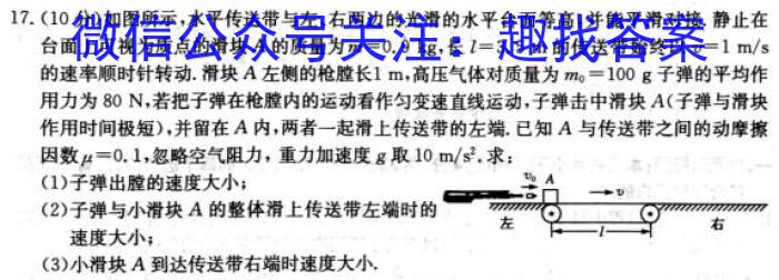 2023-2024学年山东省高二质量监测联合调考(24-548B)物理试卷答案