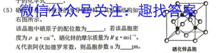 3衡水金卷先享题调研卷2024答案新高考(一)化学试题
