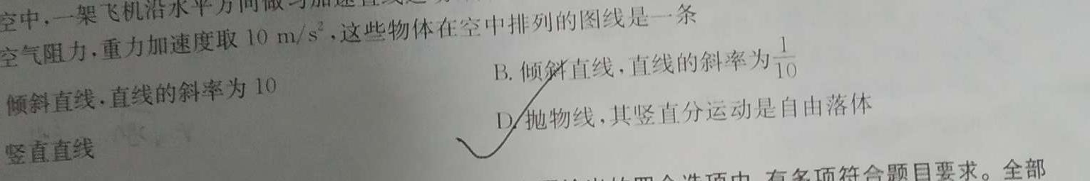 2023~2024学年度高二期末考试卷 新教材物理试题.