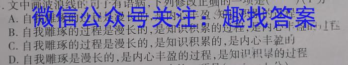 湖北省重点高中智学联盟2023年秋季高二年级12月联考语文