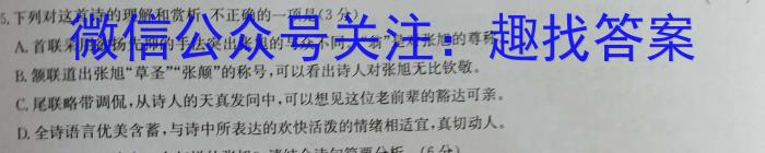 2023-2024学年度下学期高三年级自我提升三(HZ)语文