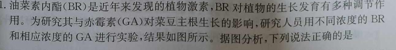 智慧上进·2024届名校学术联盟·高考模拟信息卷﹠押题卷（二）生物学部分