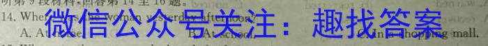 河南省驻马店市2023-2024学年度第一学期九年级阶段监测（三）英语试卷答案