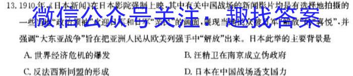 2024年河南省中招考试模拟试卷（二）历史试卷