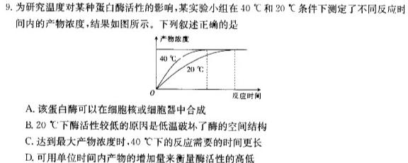 2024届安徽省十联考合肥一中高三最后一卷生物学部分