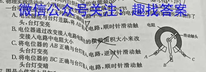 天一大联考 亳州市普通高中2023-2024学年度第一学期高三期末质量检测物理`