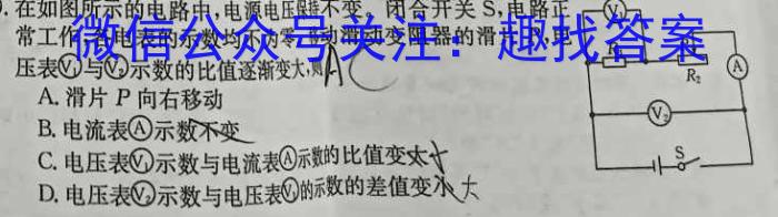 江西省2024年中考总复习专题训练 JX(一)1物理试卷答案