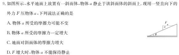 [今日更新]2024年陕西省初中学业水平考试全真模拟试题A（二）.物理试卷答案