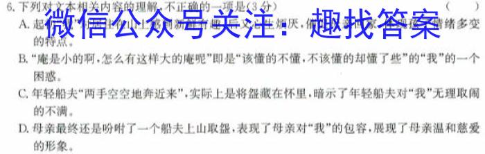 江西省南昌县2023-2024学年度第一学期八年级期末考试/语文