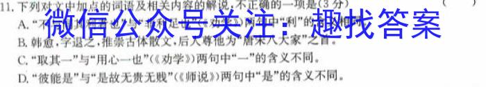 2024年河北省初中毕业生升学文化课模拟考试（压轴型）语文