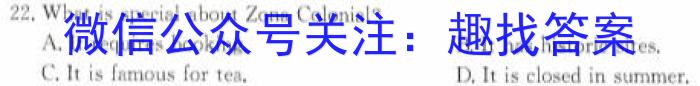 安师联盟·安徽省2024年中考仿真极品试卷（三）英语