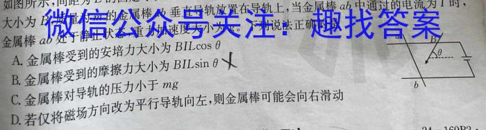 广西省2024届“贵百河”4月高三质量调研联考试题物理