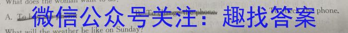 陕西省2024届高三年级上学期12月联考英语试卷答案