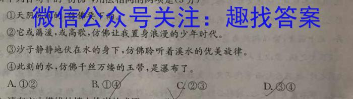 河南省2024年春期六校第二次联考（高一年级）语文