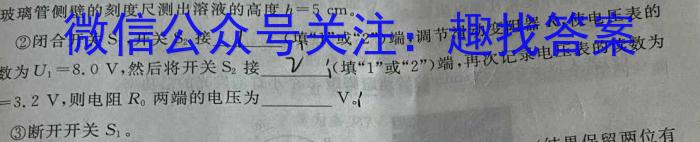 名校计划2024年河北省中考适应性模拟检测（夺冠二）物理试题答案