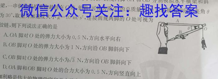 海南省2023-2024学年高三学业水平诊断（四）l物理