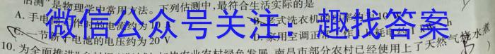 2024届衡水金卷先享题调研卷(甘肃专版)一物理试卷答案