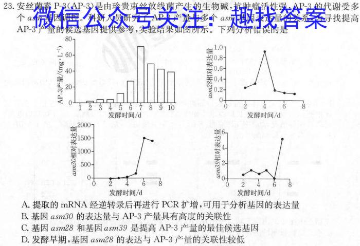 河北省唐山市2024-2025学年度第一学期七年级入学行为习惯规范周成果验收生物学试题答案