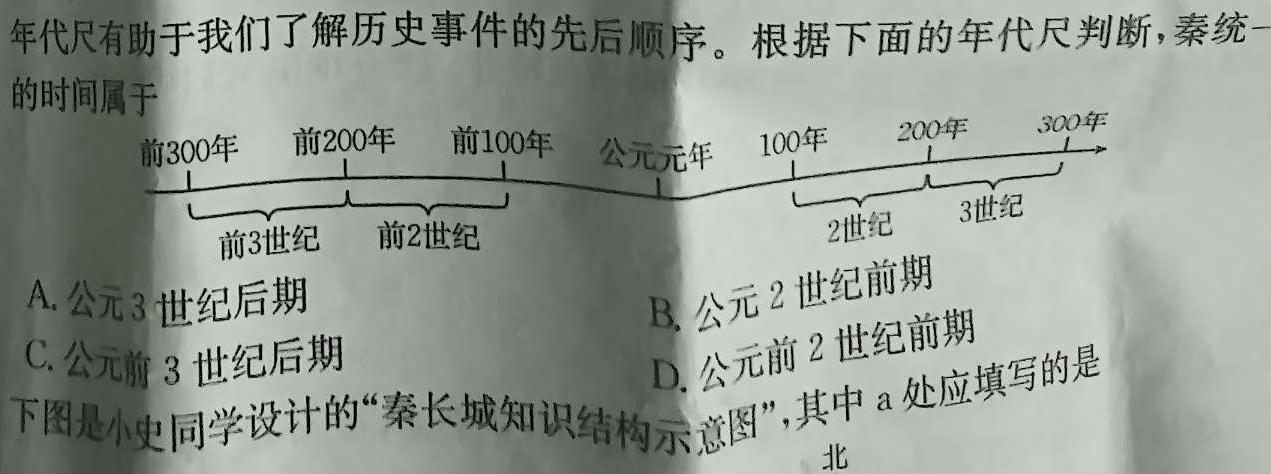 山西省2024年初中学业水平考试-模拟测评（三）历史