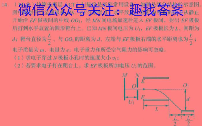 安徽省2023-2024学年度九年级无标题(试题卷)(4.25)物理试卷答案