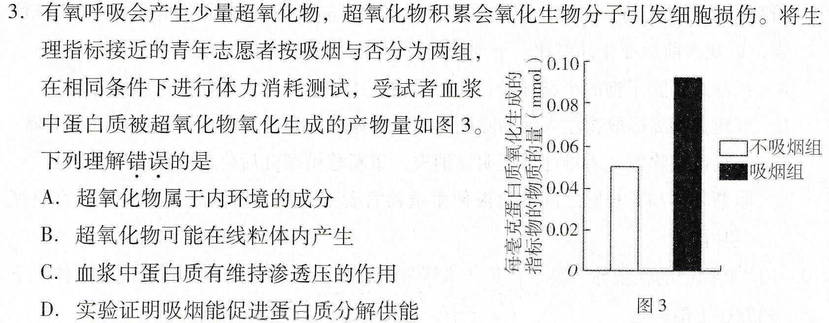 运城市2023-2024学年第二学期高二年级期末考试生物