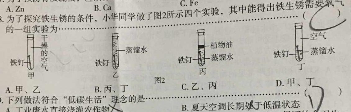 12024届广州市高三年级调研测试(12月)化学试卷答案