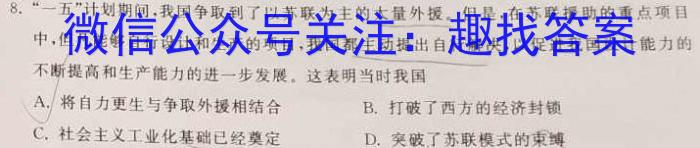 2024届宜春名校联盟九年级综合检测二(24-CZ215c)&政治