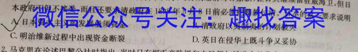 陕西省西安工业大学附属中学2024年九年级第四次适应性训练政治1