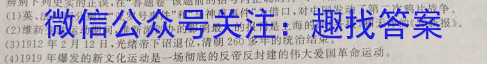 衡水金卷先享题月考卷 2023-2024学年度上学期高三六调(湖南专版)考试历史试卷答案