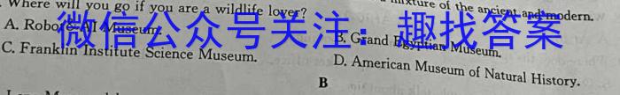 河南省2024年中招冲刺押题模拟卷(一)英语试卷答案