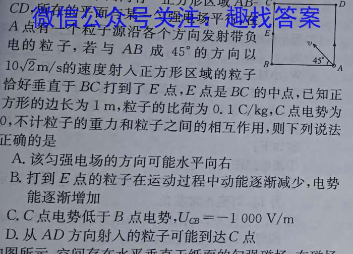 衡水金卷先享题 分科综合卷 2024年普通高等学校招生全国统一考试模拟试题物理`