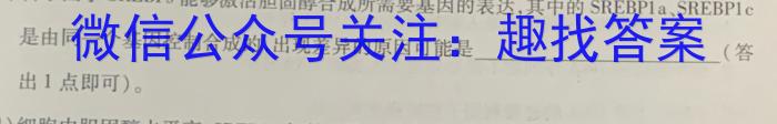 安徽省淮北市2023-2024学年度第一学期九年级质量检测生物学试题答案