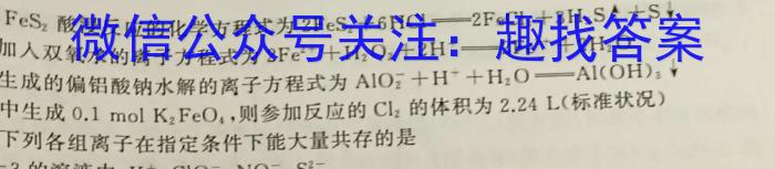 3山西省2024届九年级期末综合评估（4LR）化学试题