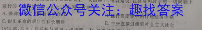 河南省2023-2024学年度八年级下学期期中综合评估[6L-HEN]历史试卷答案