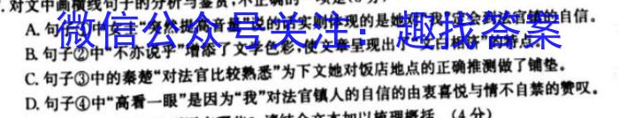 河北省2024年九年级6月模拟(一)1语文