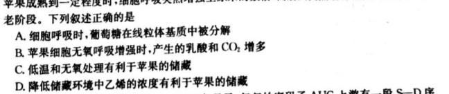 河北省2024届高三年级大数据应用调研联合测评(冲刺模拟卷)生物学部分