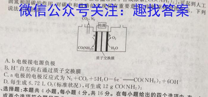 q炎德英才 名校联考联合体2023年秋季高二年级第三次联考化学