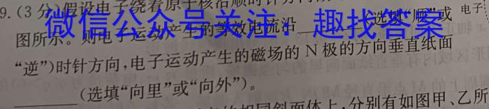 炎德英才 长沙市第一中学2023-2024学年度高二第二学期第一次阶段性检测物理试卷答案