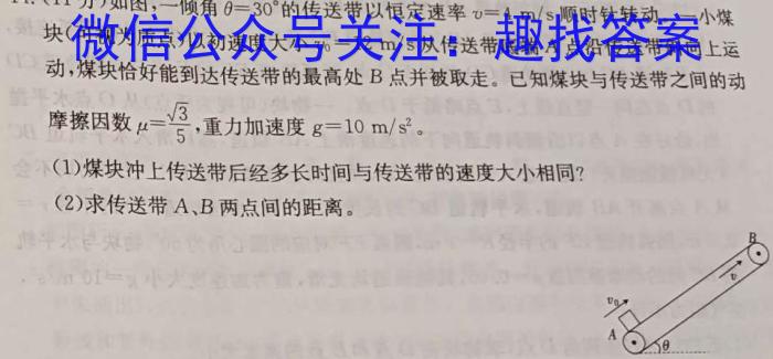 2024考前信息卷·第七辑 重点中学、教育强区 考前猜题信息卷(四)4h物理