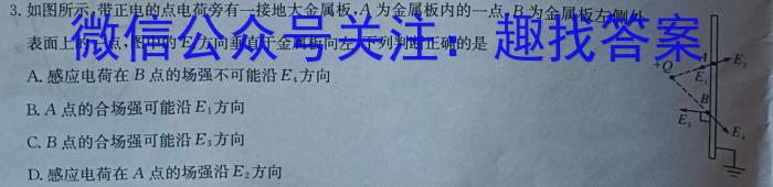 陕西省2024春季八年级期末素养测评卷 A卷基础卷物理试题答案