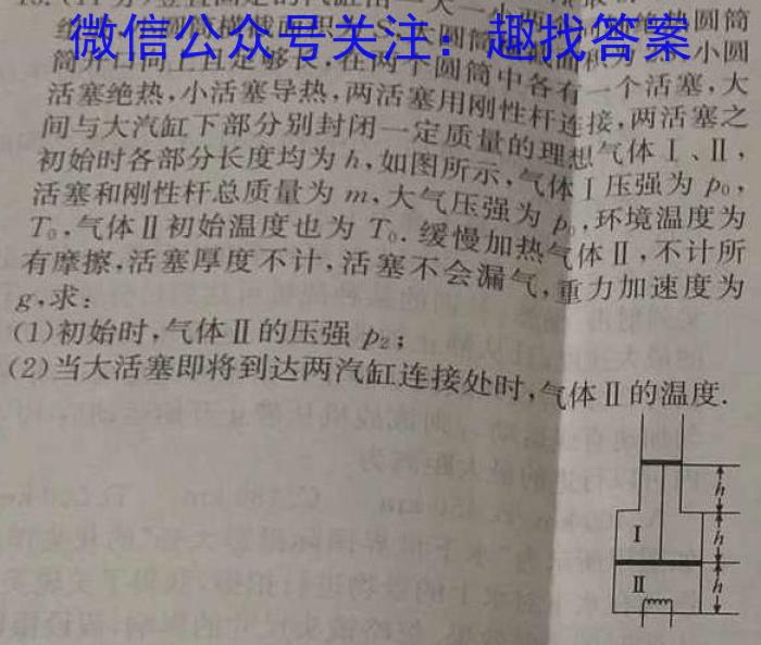 2024年河南省普通高中毕业班高考适应性测试（3月）f物理