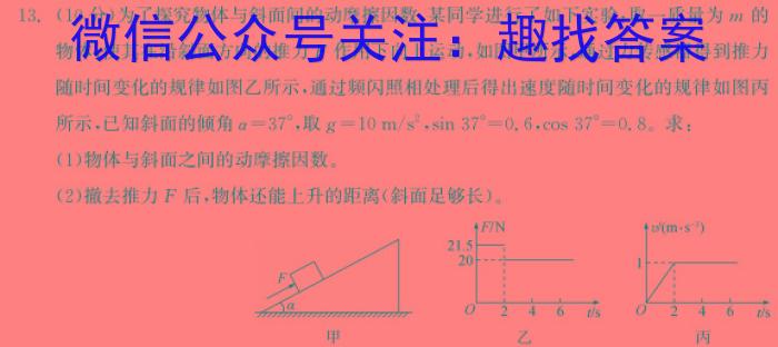 安徽省太湖中学2024届高三第四次模拟考试(5月)物理试卷答案