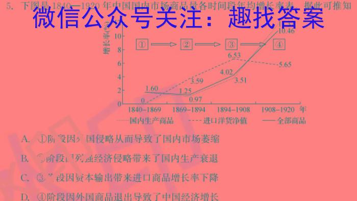 安徽省2023~2024学年度八年级第一学期教学质量监测历史试卷答案