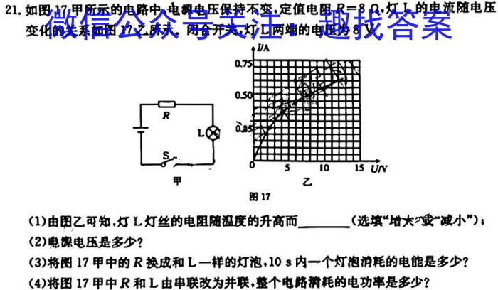 陕西省2021 级高三第九次模拟考试物理`