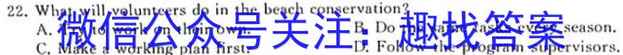 安徽省2024年九年级教学质量检测(24-CZ147c)英语