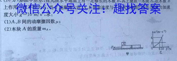 江淮名卷·2024年省城名校中考调研（二）物理试卷答案