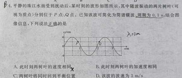 [今日更新]陕西省2024年初中学业水平模考卷(B).物理试卷答案