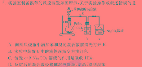 1湘豫名校联考2023年12月高三一轮复习诊断考试（三）化学试卷答案