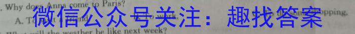 [岳阳一模]岳阳市2024届高三教学质量监测(一)英语试卷答案